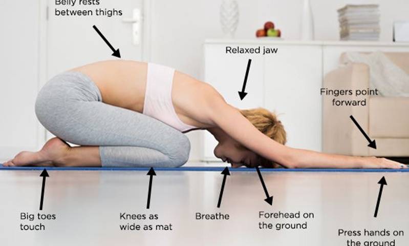 Child’s pose (Balasana)