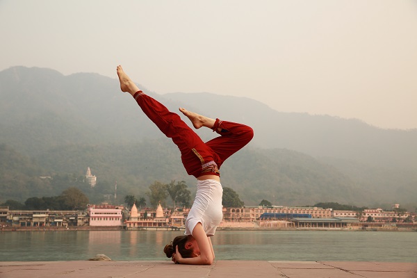 Head stand pose