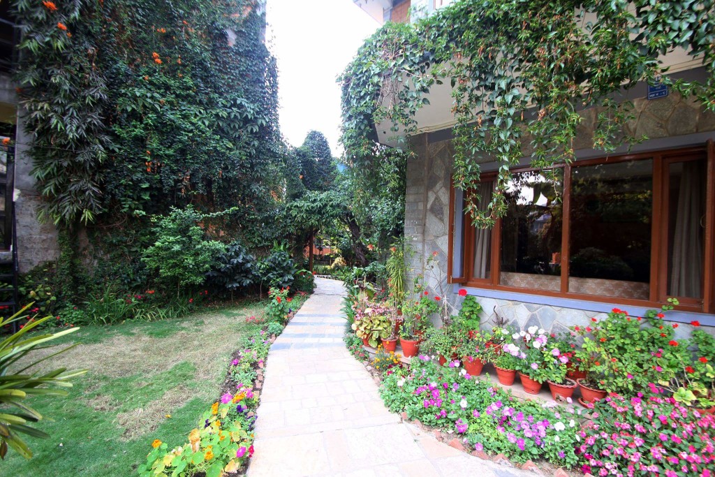Rishikul Yogshala Nepal Garden