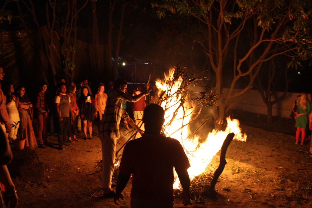 Holika Dahan at Rishikul Yogshala