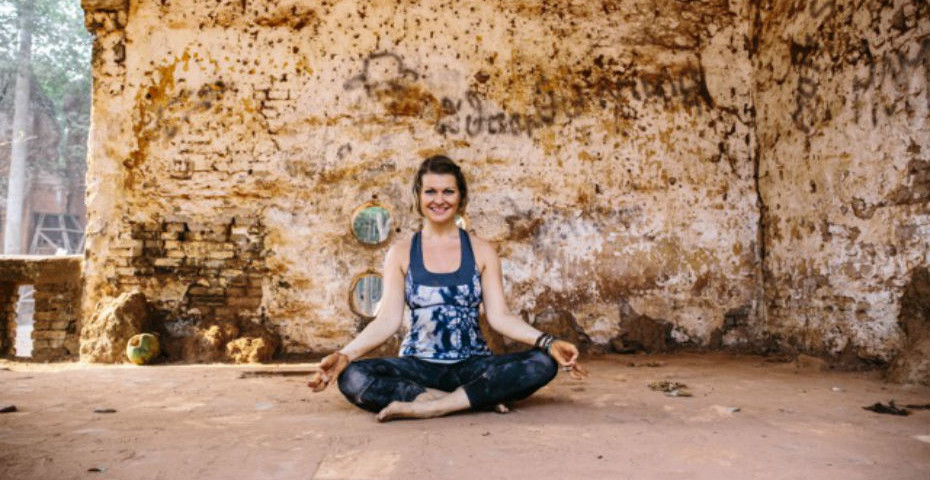 Natasha doing Yoga