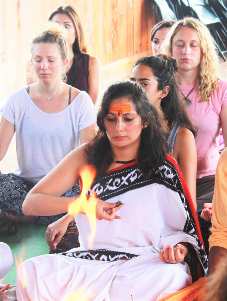 opening ceremony in rishikul yogshala 