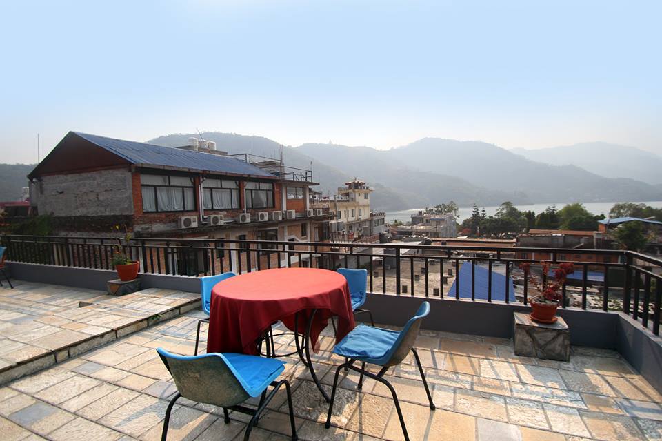Rishikul Yogshala Rooftop Dining