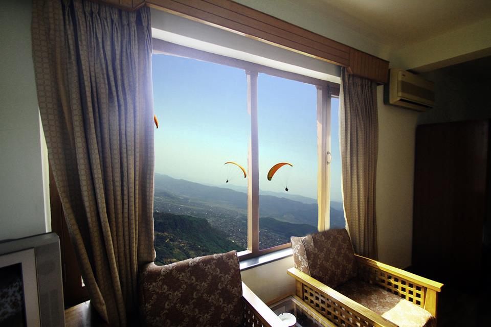 Window View Rishikul Yogshala Nepal